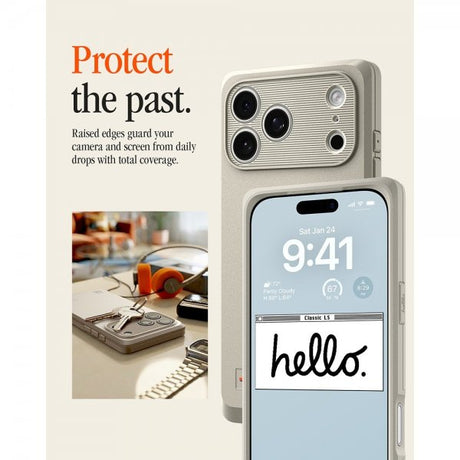 Spigen iPhone 17 Pro Max Cover Classic LS MagFit Stone