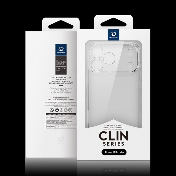 Dux Ducis iPhone 17 Pro Max Cover Clin Series Transparent