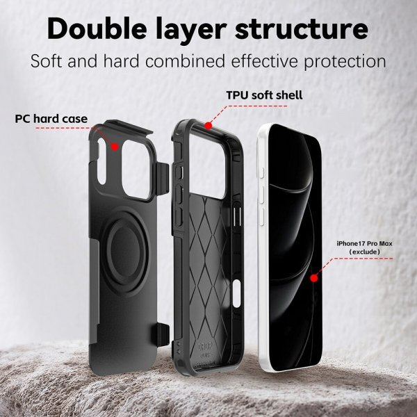 4smarts iPhone 17 Pro Max Cover Defend Etui Ultimag Sort