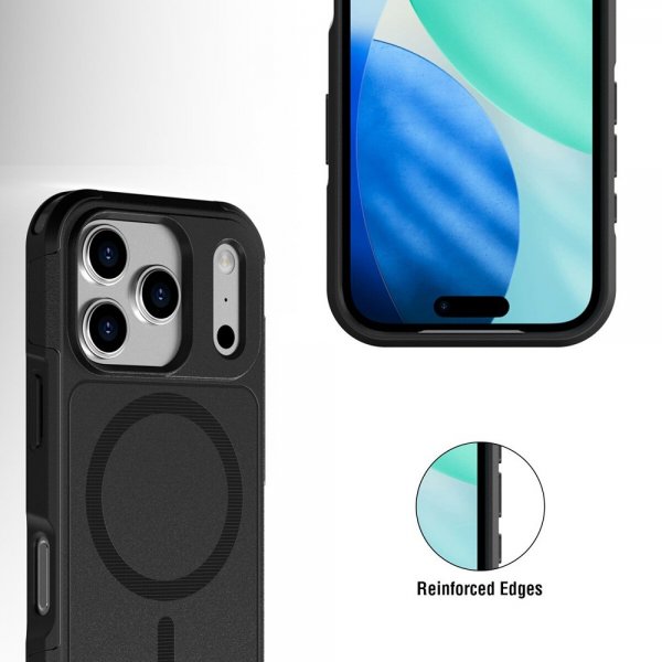 4smarts iPhone 17 Pro Max Cover Defend Etui Ultimag Sort