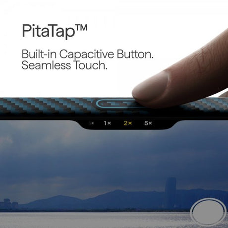 Pitaka iPhone 17 Pro Max Cover Edge Black/Blue Twill