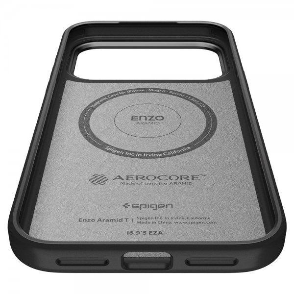 Spigen iPhone 17 Pro Max Cover Enzo Aramid T MagFit Sort