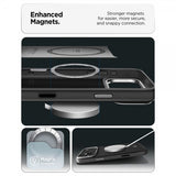 Spigen iPhone 17 Pro Max Cover Enzo Aramid T MagFit Sort Sølv