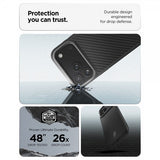 Spigen iPhone 17 Pro Max Cover Enzo Aramid T MagFit Sort Sølv
