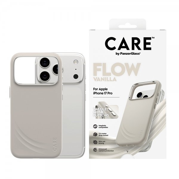 CARE by PanzerGlass iPhone 17 Pro Cover Flow MagSafe Vanilla