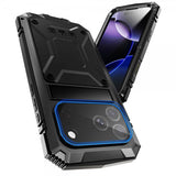 R-JUST iPhone 17 Pro Max Cover Metal Stødsikkert Sort