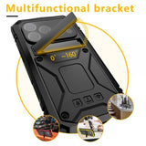 R-JUST iPhone 17 Pro Max Cover Metal Stødsikkert Sort