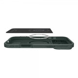 Spigen iPhone 17 Pro Max Cover Optik Armor MagFit Abyss Green