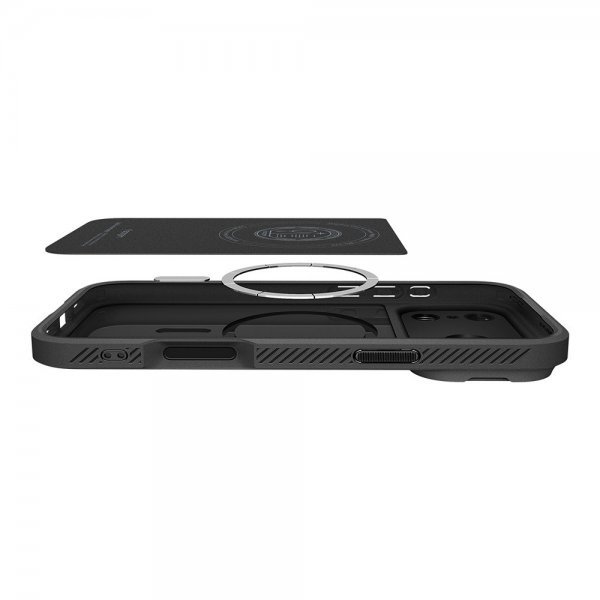 Spigen iPhone 17 Pro Max Cover Optik Armor MagFit Sort