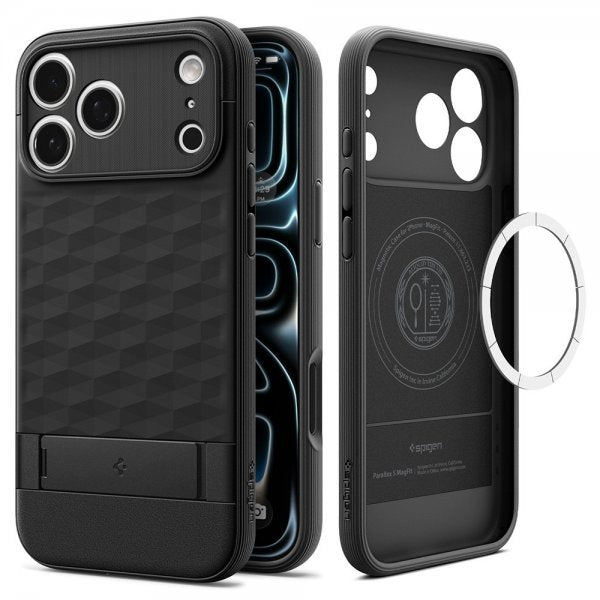 Spigen iPhone 17 Pro Max Cover Parallax S MagFit Mat Sort