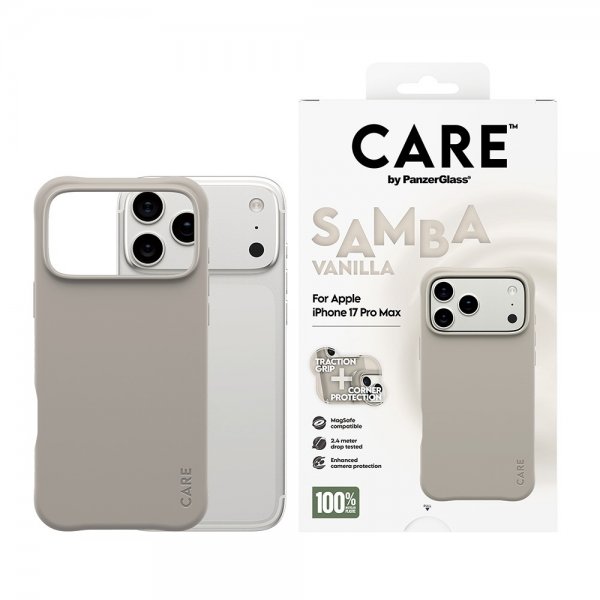 CARE by PanzerGlass iPhone 17 Pro Max Cover Samba MagSafe Vanilla