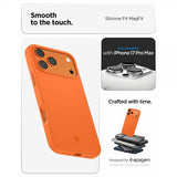 Spigen iPhone 17 Pro Max Cover Silicone Fit MagFit Cosmic Orange