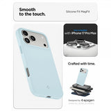 Spigen iPhone 17 Pro Max Cover Silicone Fit MagFit Mute Blue