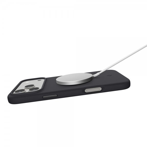 Spigen iPhone 17 Pro Max Cover Silicone Fit MagFit Sort