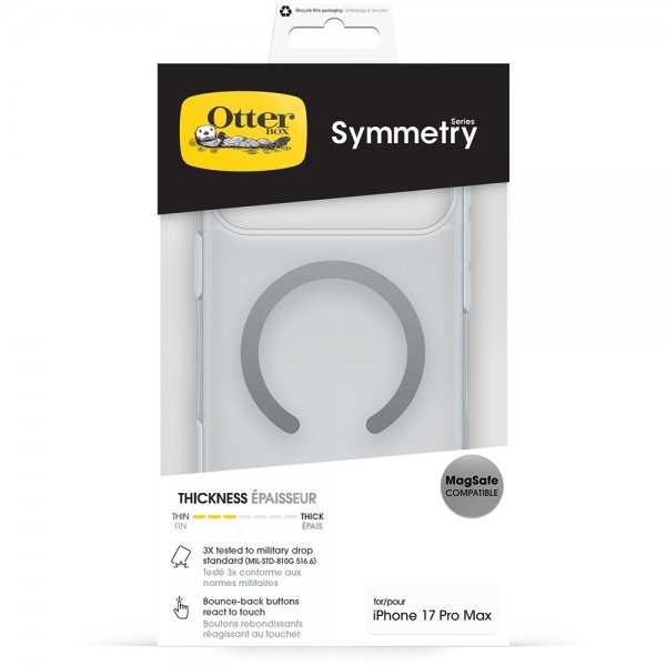 Otterbox iPhone 17 Pro Max Cover Symmetry Clear MagSafe Transparent