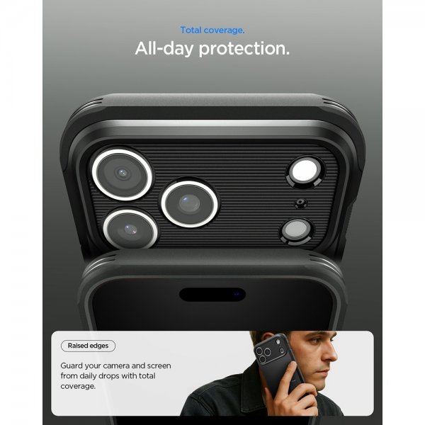 Spigen iPhone 17 Pro Max Cover Tough Armor T MagFit Sort