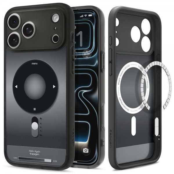 Spigen iPhone 17 Pro Max Cover Ultra Hybrid Classic MagFit Sort