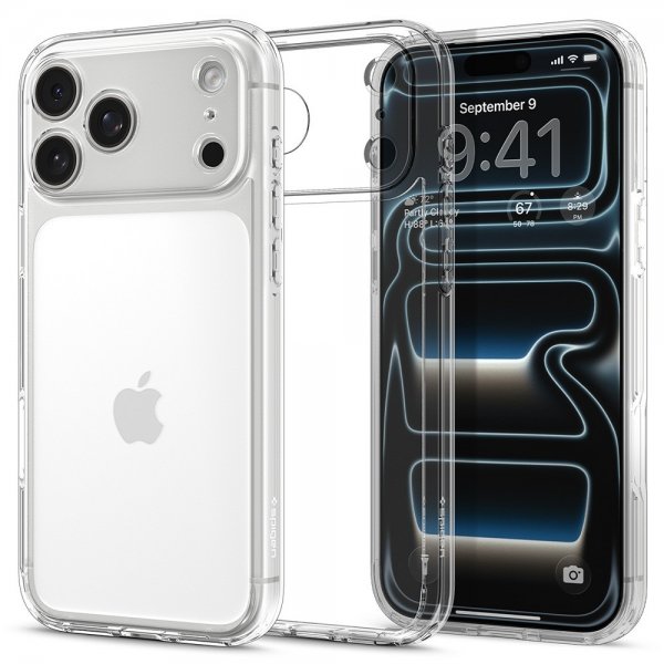 Spigen iPhone 17 Pro Max Cover Ultra Hybrid Krystalklar
