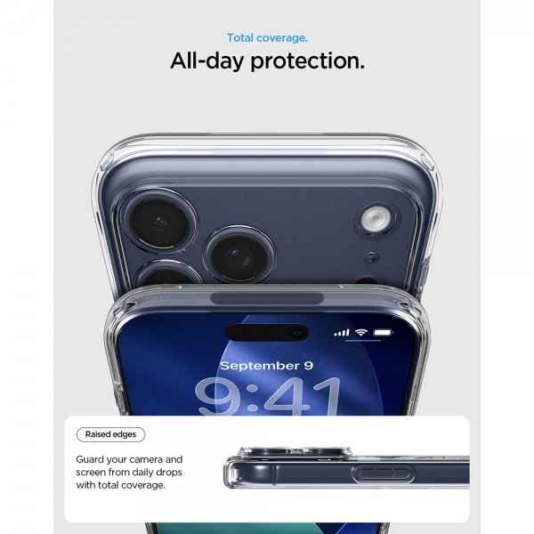 Spigen iPhone 17 Pro Max Cover Ultra Hybrid MagFit Clear Deep Blue