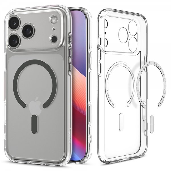 Spigen iPhone 17 Pro Max Cover Ultra Hybrid MagFit Clear Graphite
