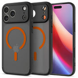 Spigen iPhone 17 Pro Max Cover Ultra Hybrid MagFit Frost Black Orange