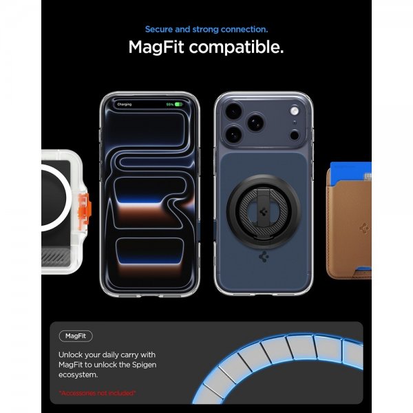 Spigen iPhone 17 Pro Max Cover Ultra Hybrid T MagFit Mat Blå