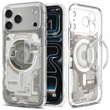 Spigen iPhone 17 Pro Max Cover Ultra Hybrid Zero One MagFit Natural Titanium