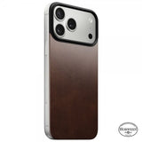 Nomad iPhone 17 Pro Max Skin Mag Læder Bagside Rustic Brown