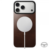 Nomad iPhone 17 Pro Max Skin Mag Læder Bagside Rustic Brown