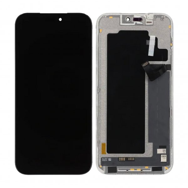 iPhone 17 Pro Max Soft OLED Display Høj Kvalitet Sort (RJ brand)