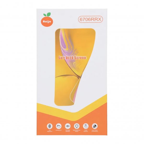 iPhone 17 Pro Max Soft OLED Display Høj Kvalitet Sort (RJ brand)
