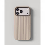 Nudient iPhone 17 Pro Cover Bold Case MagSafe Linen Beige