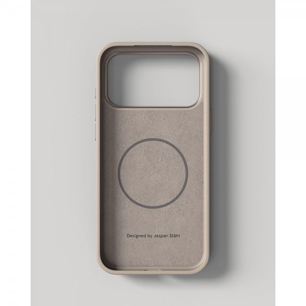 Nudient iPhone 17 Pro Cover Bold Case MagSafe Linen Beige