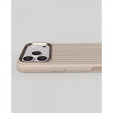 Nudient iPhone 17 Pro Cover Bold Case MagSafe Linen Beige