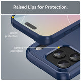iPhone 17 Pro Cover Børstet Kulfibertekstur Blå