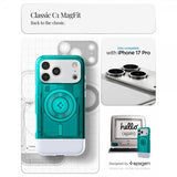 Spigen iPhone 17 Pro Cover Classic C1 MagFit Bondi Blue