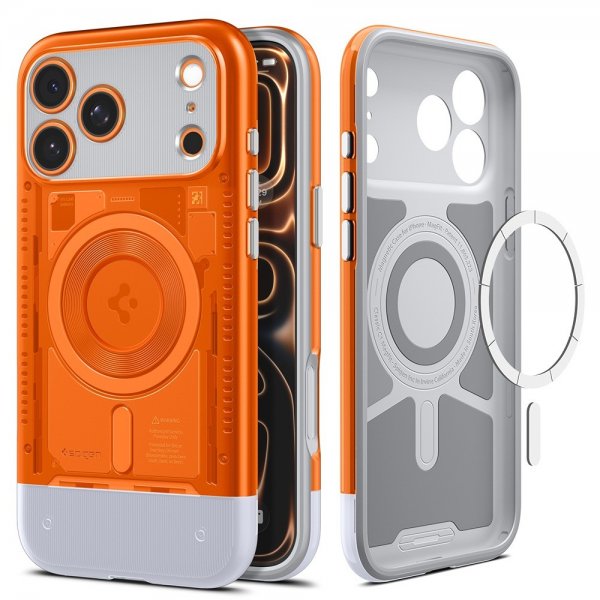 Spigen iPhone 17 Pro Cover Classic C1 MagFit Tangerine