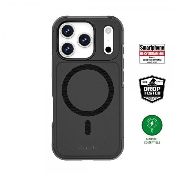 4smarts iPhone 17 Pro Cover Defend Etui Ultimag Sort