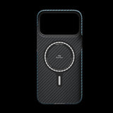 Pitaka iPhone 17 Pro Cover Edge Black/Blue Twill