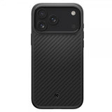 Spigen iPhone 17 Pro Cover Enzo Aramid T MagFit Sort