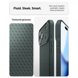 Spigen iPhone 17 Pro Cover Liquid Air Abyss Green