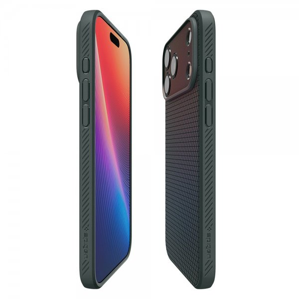 Spigen iPhone 17 Pro Cover Liquid Air Abyss Green