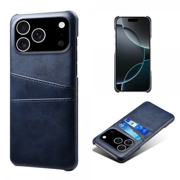 iPhone 17 Pro Cover med to Kortlommer Blå