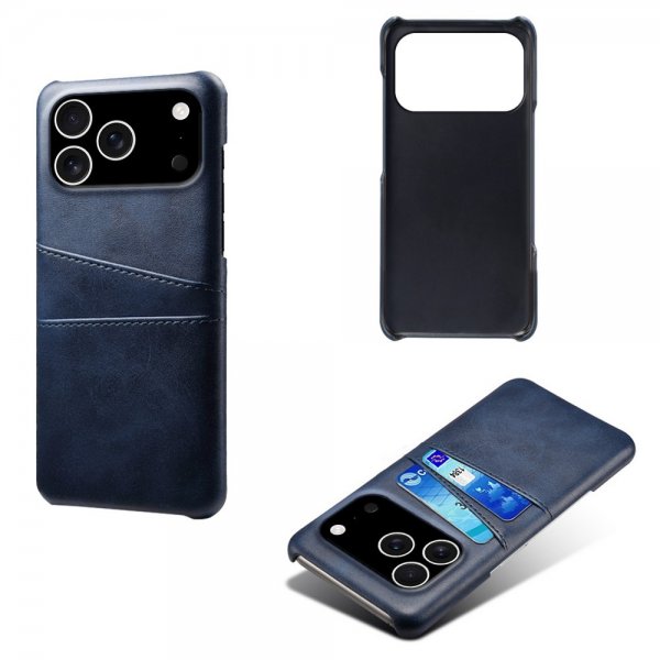 iPhone 17 Pro Cover med to Kortlommer Blå