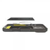 Spigen iPhone 17 Pro Cover Rugged Armor MagFit Grå