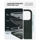 Spigen iPhone 17 Pro Cover Silicone Fit MagFit Abyss Green