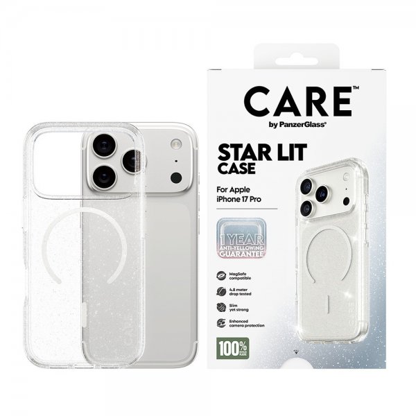 CARE by PanzerGlass iPhone 17 Pro Cover Star Lit MagSafe