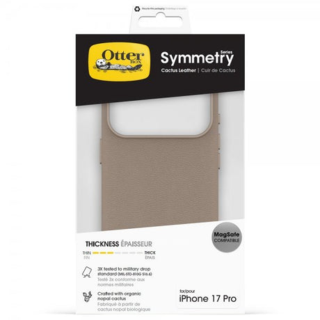 Otterbox iPhone 17 Pro/iPhone 18 Pro Cover Symmetry Cactus Leather MagSafe Grey Comfort