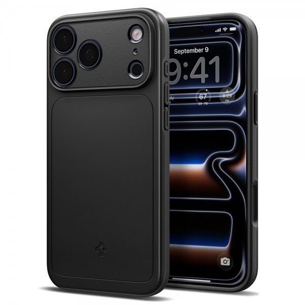 Spigen iPhone 17 Pro Cover Thin Fit MagFit Sort