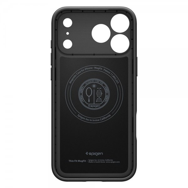 Spigen iPhone 17 Pro Cover Thin Fit MagFit Sort